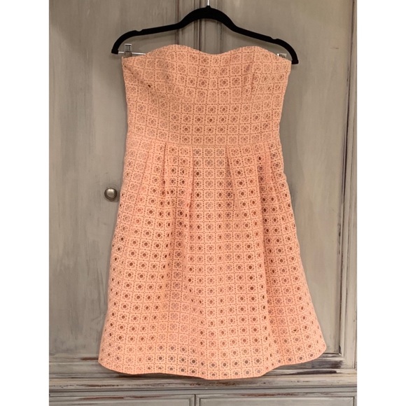 J. Crew Dresses & Skirts - New J. Crew Strapless Paprika Eyelet Dress Sz 6